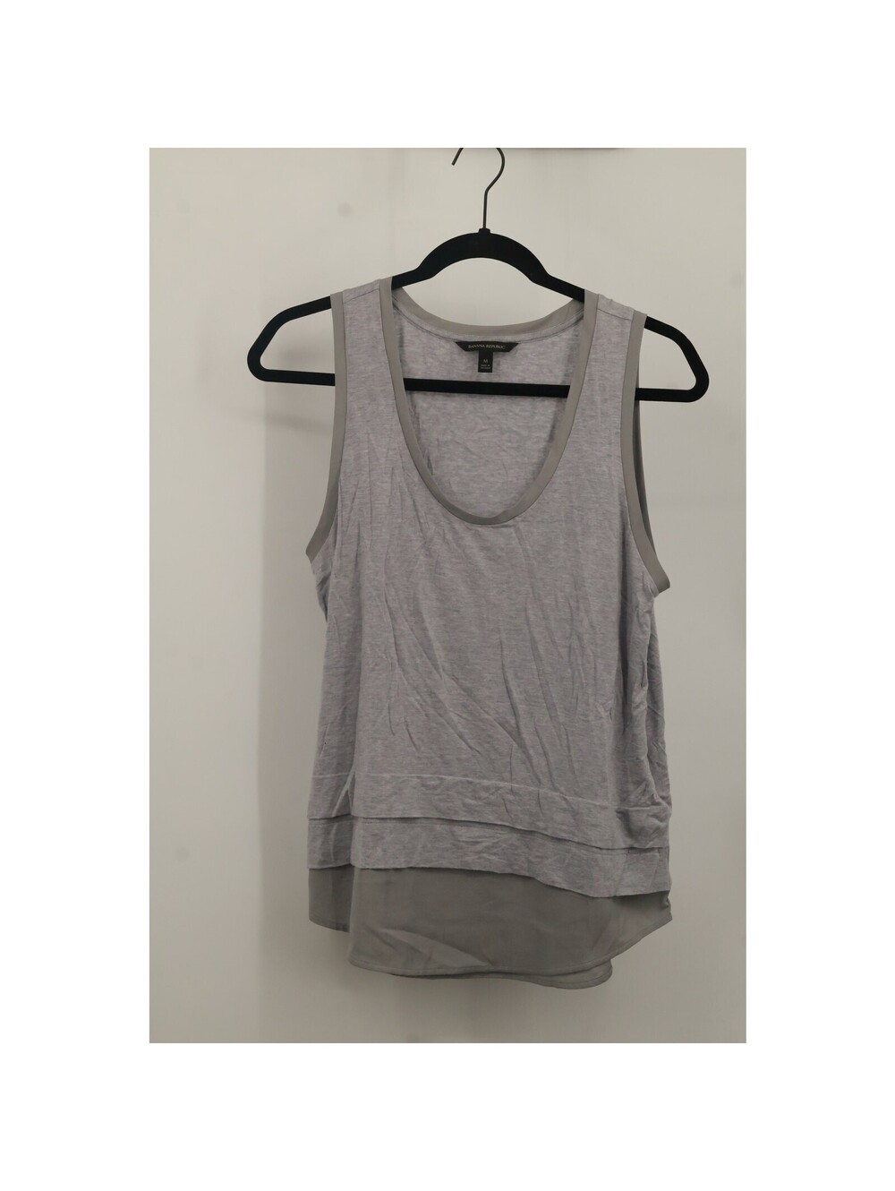 Banana Republic Women's Pullover Scoop Neck Tank Top Sleeveless Size M Gray